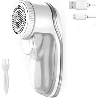 Anti Bouloche Électrique Homtronics Type-C Écran LED - Rasoir 3 Vitesses 3 Lames Pour Vêtements Et Canapés