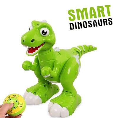 Robot Dinosaure Télécommandé Avec Spray – Programmable – Lumières Et Musique – Jouet Interactif Pour Enfants