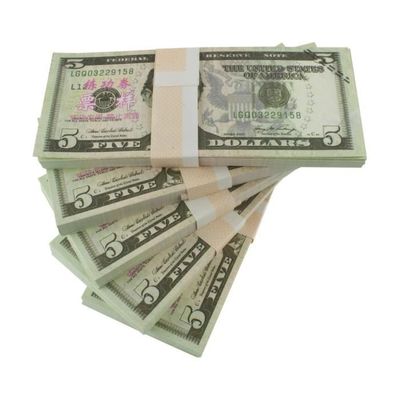 Scratch Cash Dollars - 100 Faux Billets De 20 $ Fac-Similaires Taille Réelle - Parfaits Pour Jeux Et Activités Créatives Accessoires Fête Jeux