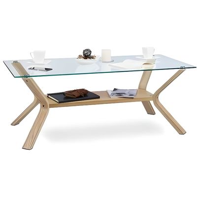 Relaxdays Table Basse Plateau En Verre 120 X 60 Cm Et Bois Rectangle Table De Salon Chene 45 Cm De Hauteur Design Moderne Nature Achat Vente Table Basse Relaxdays Table Basse Plateau Cdiscount