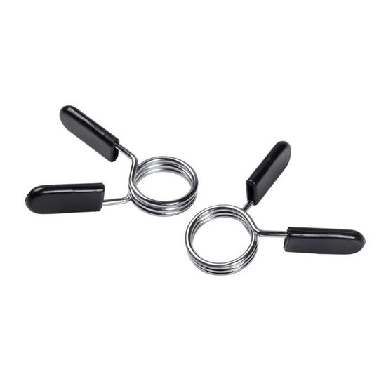 Paire Colliers à Ressort 50mm Pour Haltères - Clips De Serrage Disques Musculation