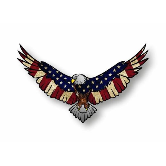 thumbnail image 2 of 2x Autocollant Sticker Voiture Moto – Drapeau USA Américain Noir Vinyl Decal 2 of 5