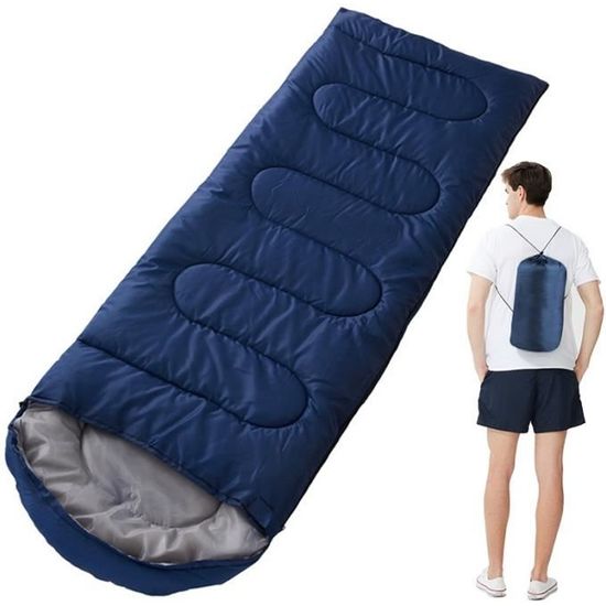 Sac de couchage 4 saisons pour adultes et enfants pour le camping, la randonnée, les voyages par temps chaud, froid et léger, imperméable avec sac de compression, activités intérieures et extérieures Sac de couchage 4 saisons pour adultes et enfants pour le camping, la randonnée, les voyages par temps chaud, froid et léger, imperméable avec sac de compression, activités intérieures et extérieures