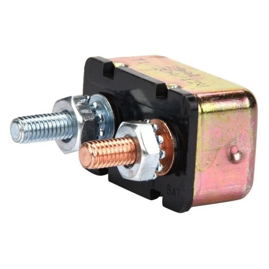 Disjoncteur à Réarmement Automatique 12V DC - 30A, Protection Thermique, Pour Auto, Bateau, Camping-car, Fixations Faciles