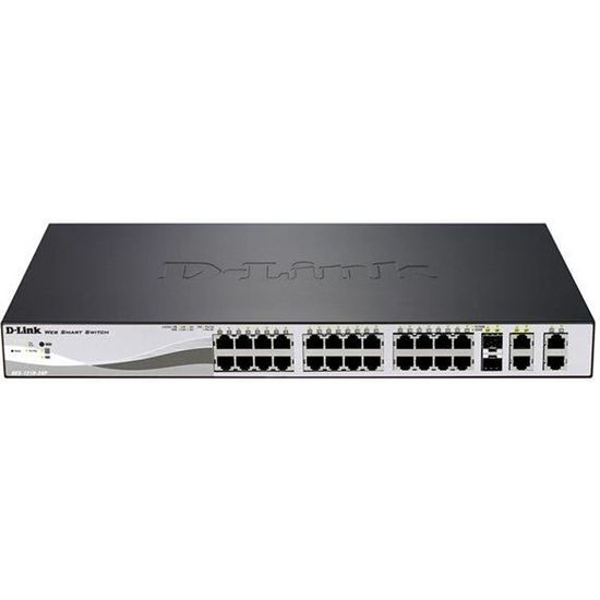 D-LINK Switch Smart+ 24 ports - DES-1210-28P - 10/100Mbps PoE/PoE+