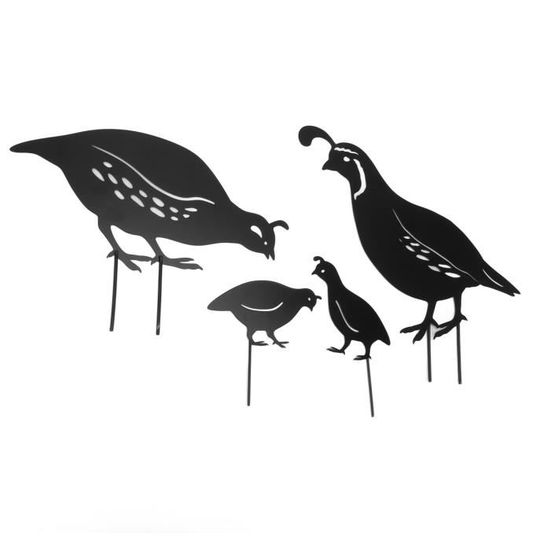 Figurine Décorative Mouette - Statue Jardin Suspendue - Décoration Salon, Terrasse, Mariage - Noir Et Blanc