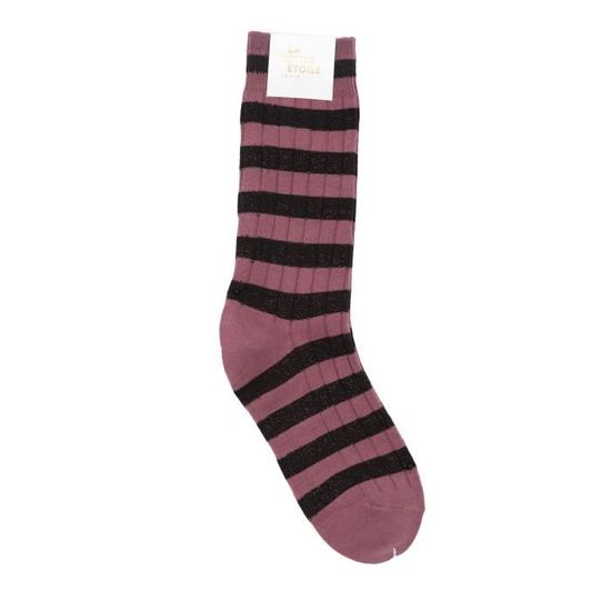 Lot de 3 chaussettes femme La Petite toile Band rose noir TU