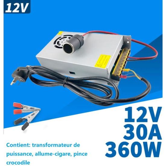Convertisseur électronique 230V vers 12V pour appareils 12V