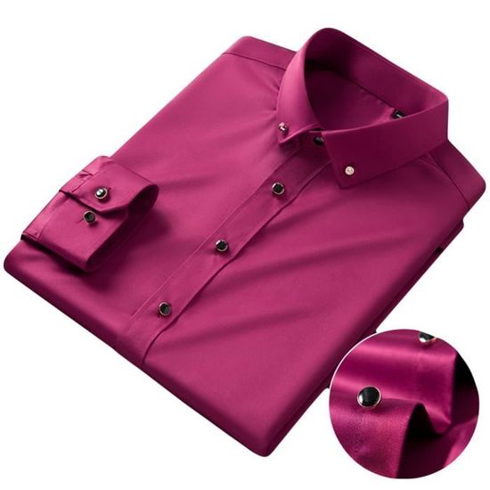 Chemise 2025 homme fushia