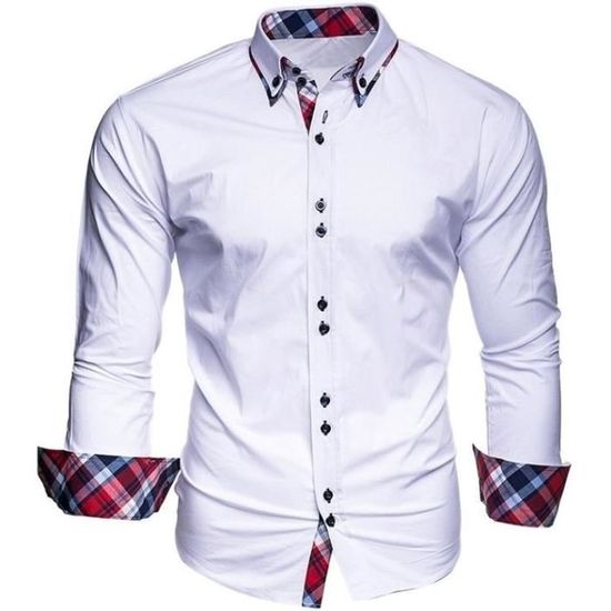Chemise Homme Hugo Boss Megneton - Manches Longues, Coupe Mince, 100% Coton - Taille M US / 50 IT