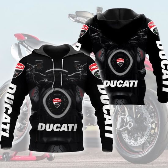 Sweat capuche Moto Surv tement de moto imprim 3D pour