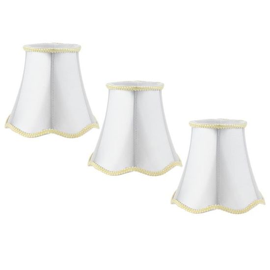 Abat Jour Pour Lampe Suspendue Hililand Clip Sur Abat-jour Ampoule 6 Pièces Petit Abat-jour Clip Sur Tambour Abat-jour Tissu Pour Lustre Bougie Ampoules - Maison Abat Jour Bleu