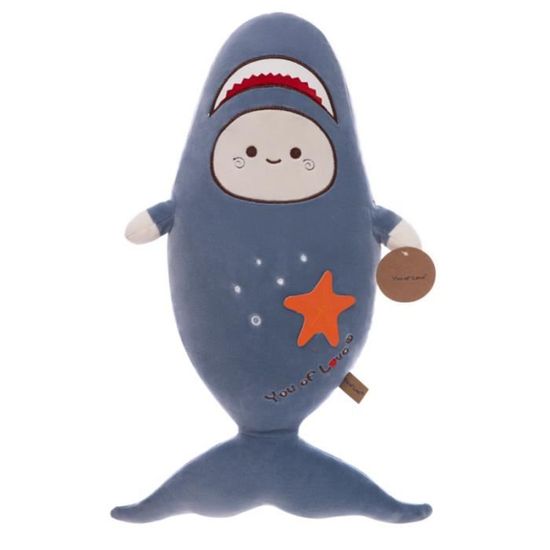 Jeff The Land Shark PlushToy Dessin animé Anime Poupées mignonnes Jouet en peluche doux Cadeau d'anniversaire spécial pour enfants adultes et décoration de chambre  26