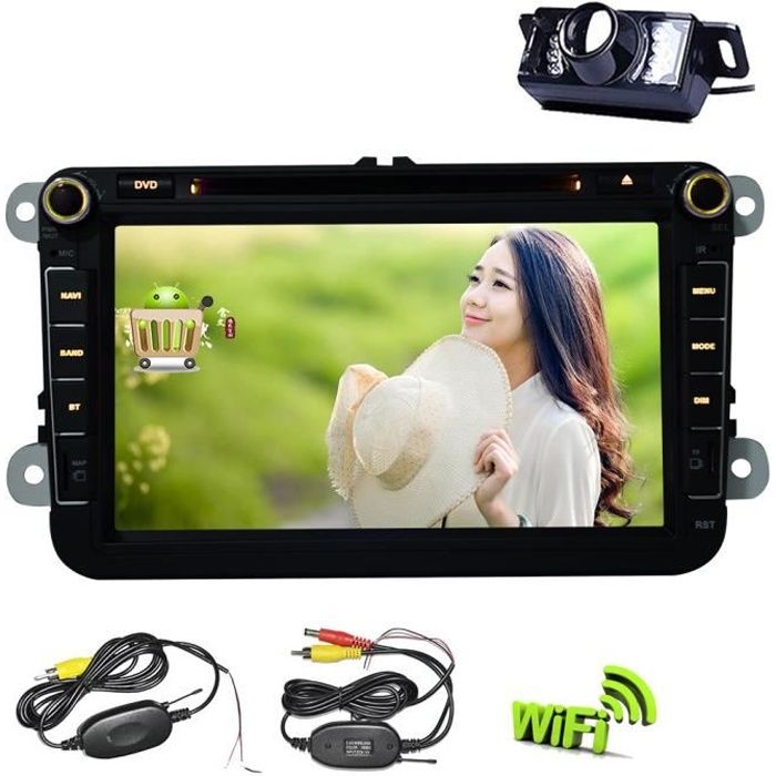Nouveau Quad Core Autoradio VW Autoradio GPS DVD Wifi Navi Android 5.1 VW POLO GOLF6 JETTA TOURAN EOS PASSAT CC TIGUAN SHARAN