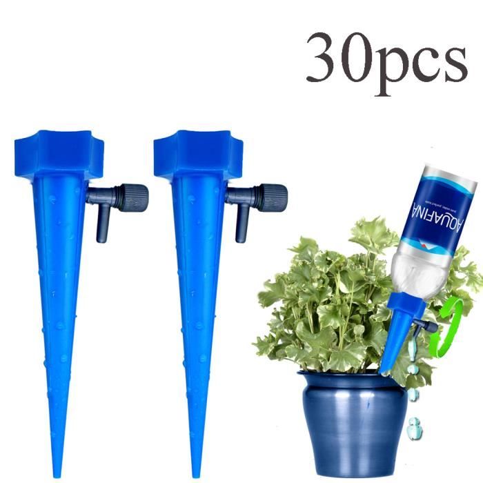 30pcs Vacances Goutteurs d'arrosage automatique Irrigation Goutte à Goutte Réglable Débit d'eau pour Jardin Plantes Fleurs Les légum
