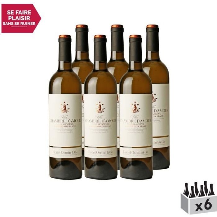 Villa Chambre d'Amour Blanc 2019 - Lot de 6x75cl - Lionel Osmin & Cie - Appellation VDF Vin de France doux - Origine Sud-Ouest -