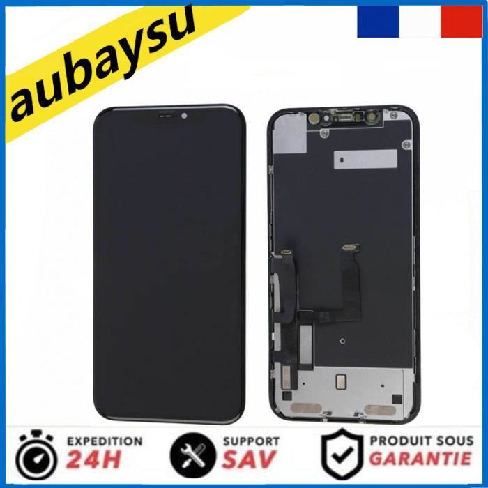 POUR IPHONE XR NOIR ÉCRAN LCD VITRE TACTILE