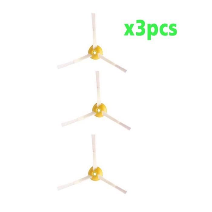 Kit de pièces de rechange pour aspirateur iRobot Roomba série 600, 610, 620, 625, 630, 650, 660, brosse à poils + fi 3pcs -KU858