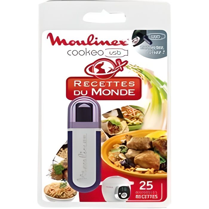 MOULINEX Accessoires XA600111 Clé USB thème du monde pour Cookeo