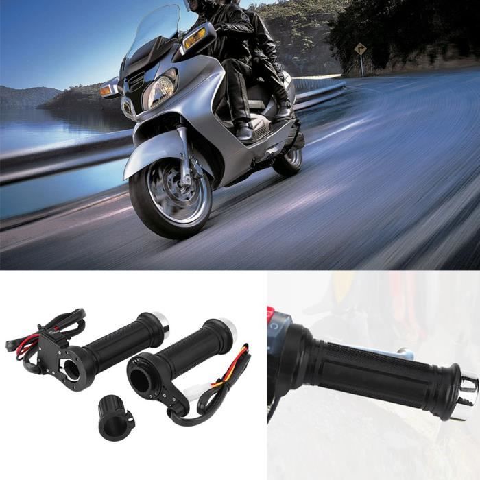 Qutianshop® 2pcs 7-8 25mm Poignée de Guidon de Moto À La Main Extracteur de Main d'Extrémité de Barre Antidérapant Pou