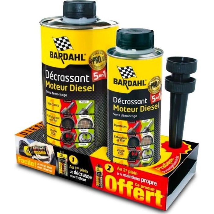 Pack Décrassant moteur Diesel Bardahl 1L + 300ml Offert - Bardahl