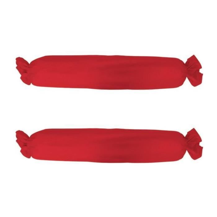 TODAY Lot de 2 taies de traversin - 45x185 cm - 100% Coton - Pomme d'Amour