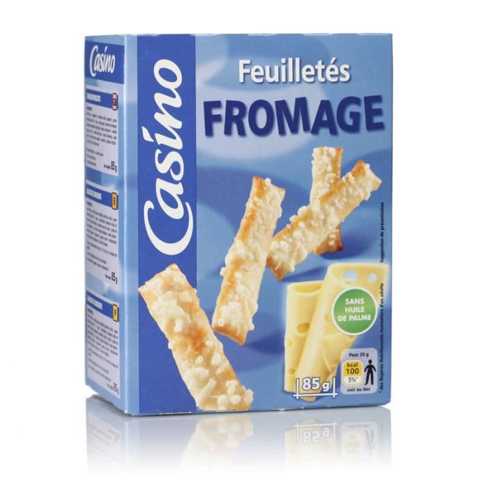 CASINO Feuilletés fromage - 85 g