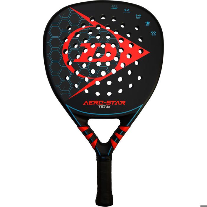 Raquette Dunlop aero-star team - noir/rouge - TU