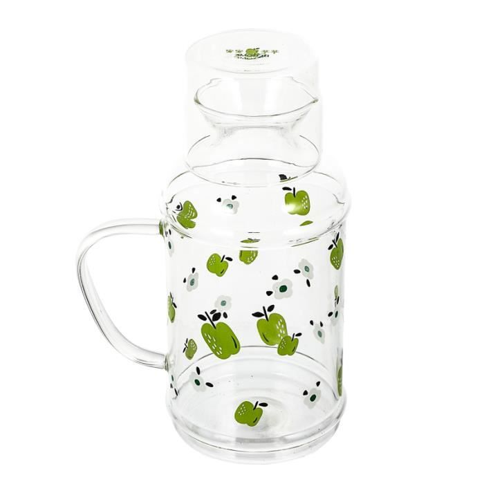1 set verre de stockage d'eau froide bouteille de pichet bouilloire electrique petit dejeuner - cafe