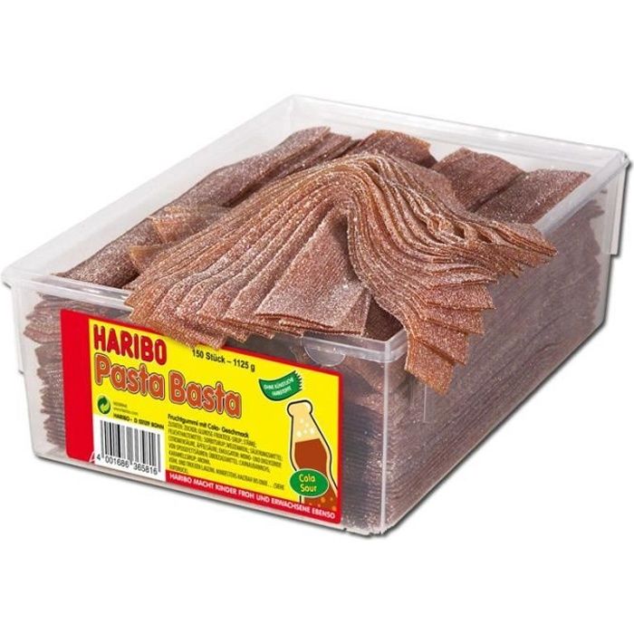 Haribo Pasta Basta cola, fruit gomme aigre, 150 p