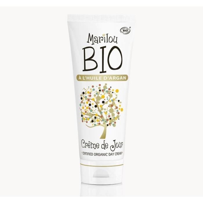 MARILOU BIO - Crème de Nuit à l'huile d'Argan Tube de 50 ml - Gamme Argan