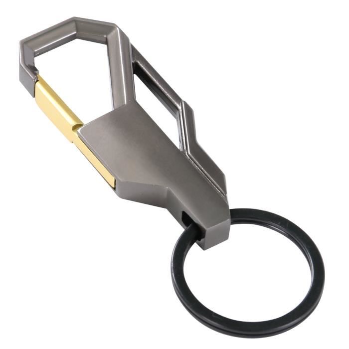 TRIXES Porte-Clés Métallique avec Clip Mousqueton Élégant pour Hommes à la Mode