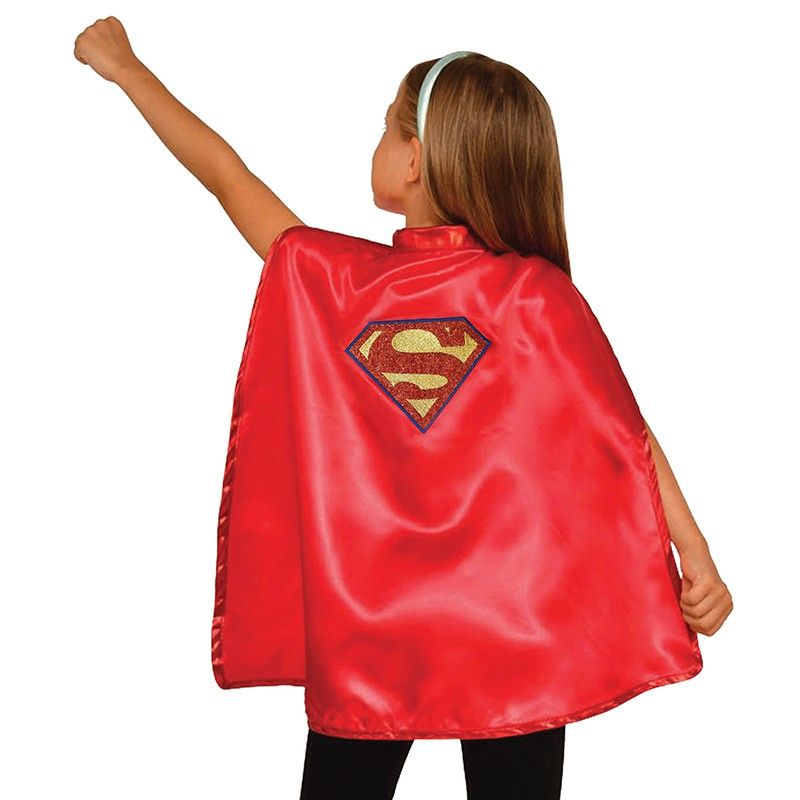 WARNER Cape et serre-tête SUPERGIRL - 4 à 8 ans