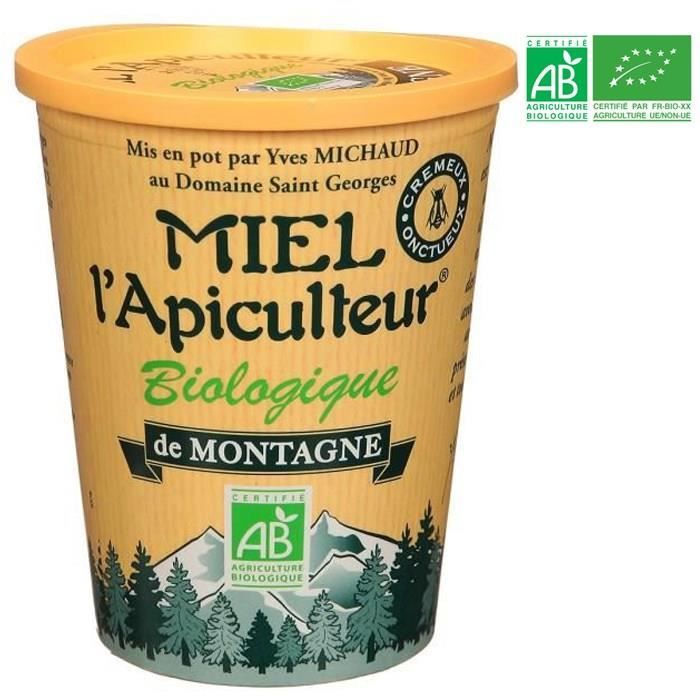 Miel crémeux de montagne - Bio - 500g