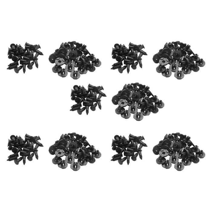 Clip de garde-boue X AUTOHAUX Rivet plastique Clips fixation ailes pare-chocs pour Jeep Wrangler