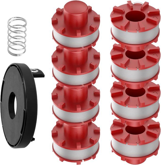 Bobines De Fil De Rechange Pour Débroussailleuse Einhell GE-CT 36/30 Li E - Nylon 2mm, 7.6m - Lot De 3, 5 Ou 8 - 6