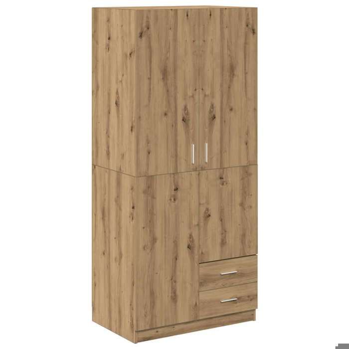 MVS Garde-robe Armoire de Chambre - chêne artisanal - 80x52x180 cm - bois dingénierie Design 2025373412