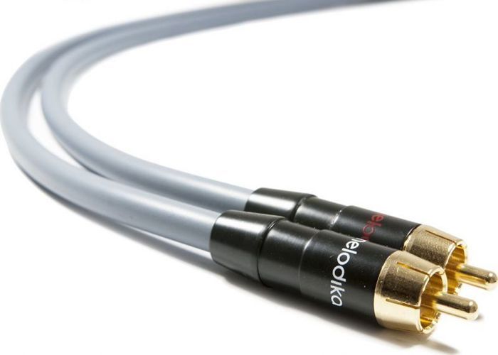 Câble RCA (Cinch) - MELODIKA - 3m - Gris - Audio - Connecteur x2
