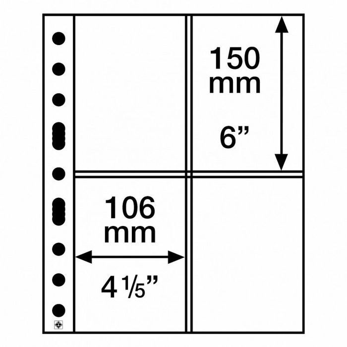 Lot De 10 Pages A4 Avec 4 Pochettes – Protège-cartes Postales, Tickets, Billets – Plastique Transparent, Format Album De Collection
