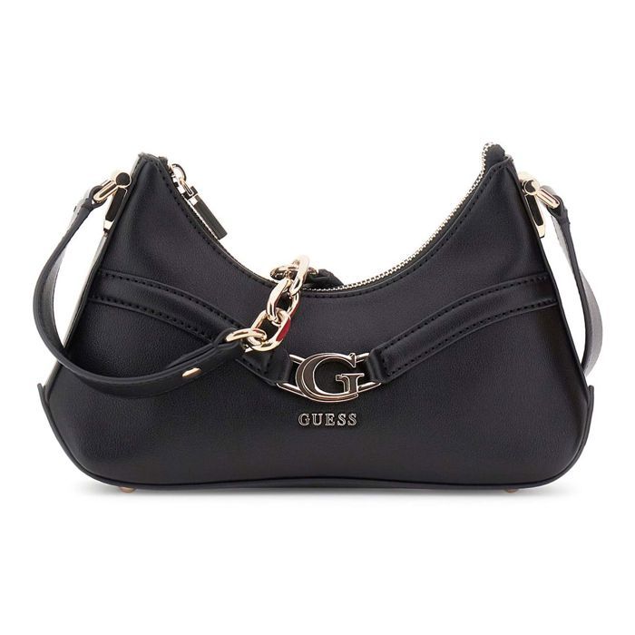 GUESS Sac à épaule bandoulière noir pour femme - Dea Crossbody Top Zip 325134