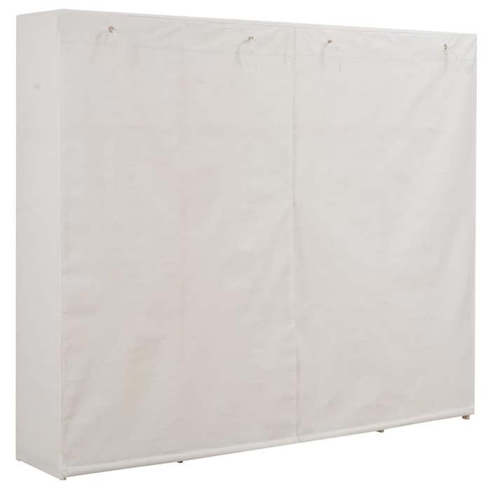 Promotion avril*Blanc Garde-robe - PARAJIE - design Élégant - Pour chambre - Blanc 200x40x170cm Tissu_221537
