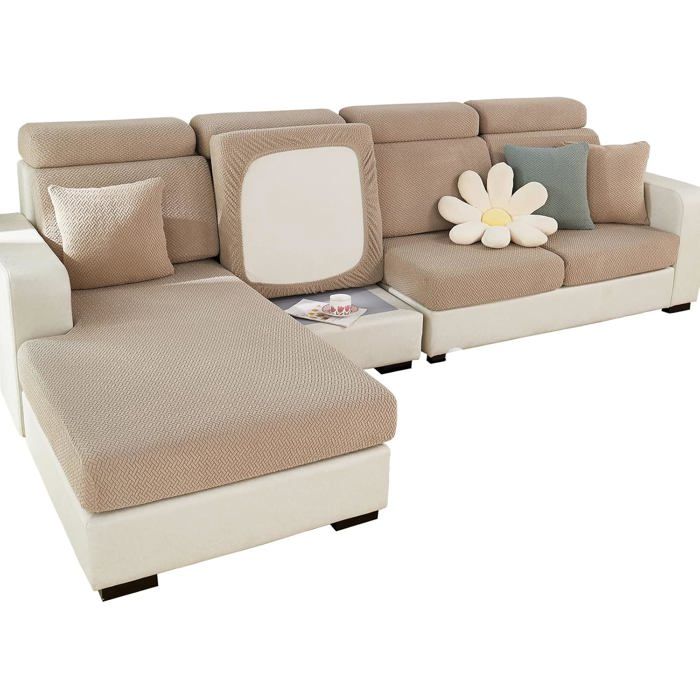 Three-seater stretch sofa cover universal sofa cover prevents cat and dog scratches durable seat cushions and chair covers