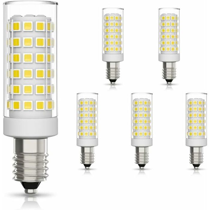 Ampoule LED E14 - 6 pièces - 9W équivalent 75W - Blanc froid 6000K - Non-dimmable - Angle faisceau 360°