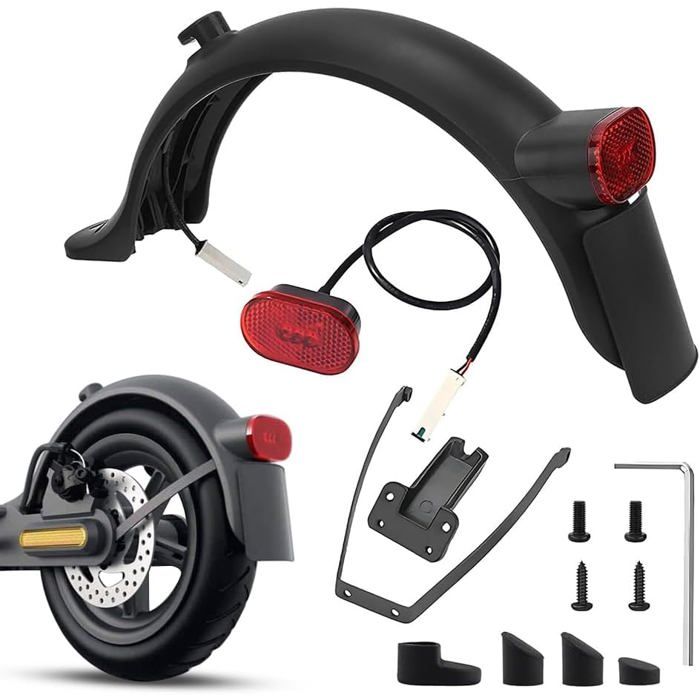 Garde Boue Trottinette Electrique Garde-Boue Arrière Trottinete Avec Support Feu Arrière Led Pour Xiao-Mi M365 Pro Pro[OO1052]