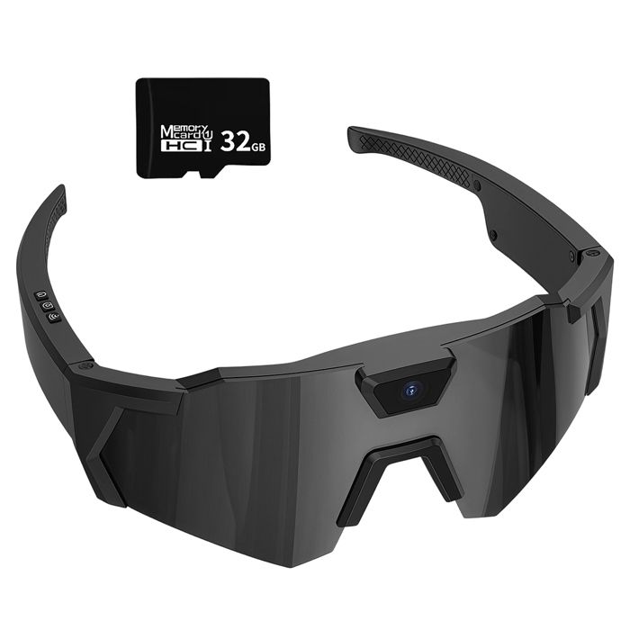 Lunettes de soleil intelligentes 4K avec caméra intégrée compatibles homme/femme version 2026 car ACCESSOIRES FABRICATION MAISON