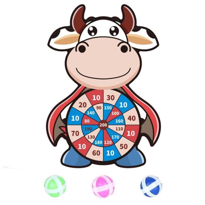 Jeu D Adresse X De Societe Flechettes Dessin Anime Pour Enfants Kit Avec 3 Boules Collantes Et Crochet 4659be Cdiscount Jeux Jouets