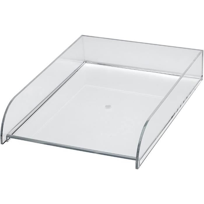 Set 2 Pièces Corbeille à Courrier Empilable A4 en Bambou Bureau Organisateur Set 2 Pièces Corbeille à Courrier Empilable A4 en Bambou Bureau Organisateur