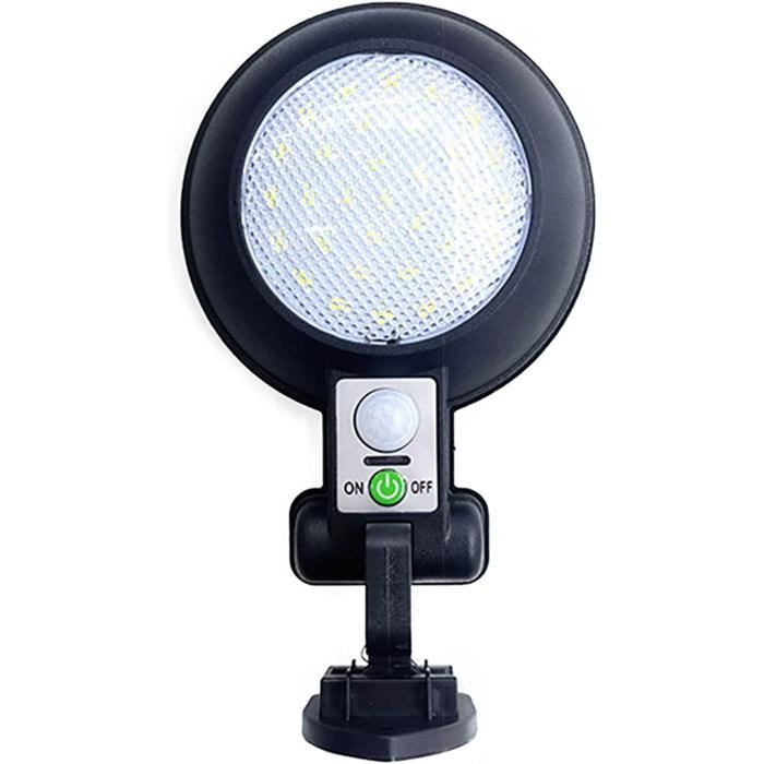 Lampe Solaire Extérieure 100 LED Avec Détecteur De Mouvement - Applique Murale étanche - Blanc - Pour Jardin Et Terrasse - Installation Simple