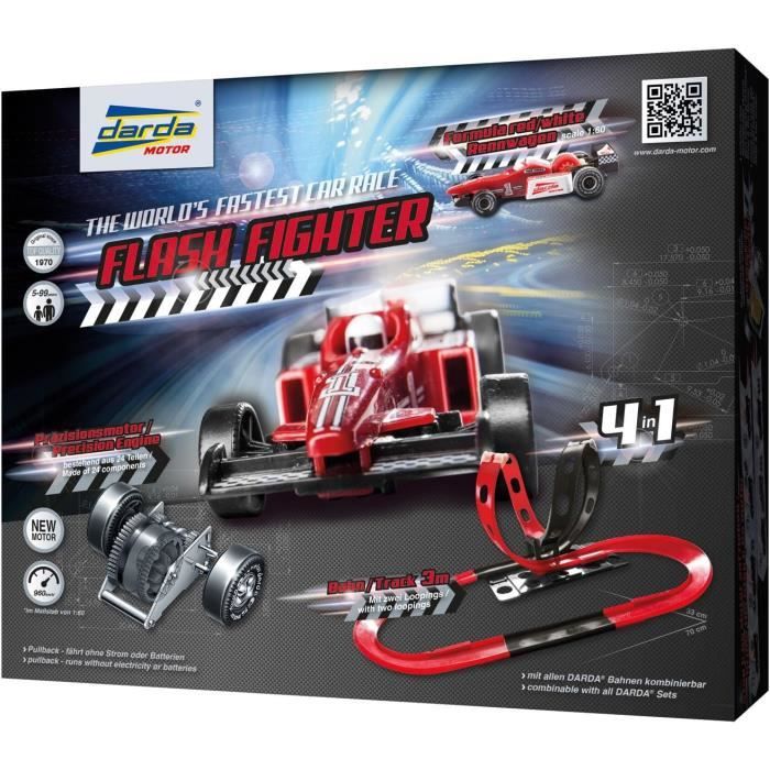 Circuits De Voitures Électriques - Darda - 50241 Circuit Course - Auto voiture de course rouge - 960 km/h