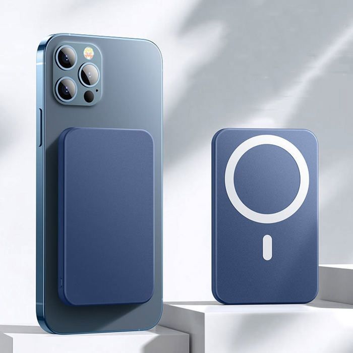 Batterie externe magnétique MagSafe sans fil pour IPhone charge rapide par Induction 5000mAh